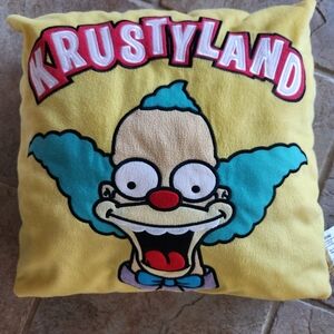 Universal Studios Krustyland Throw Pillow Simpsons